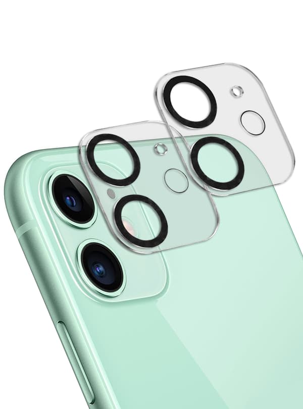 2-Pack linsebeskyttelse for iPhone 11-kamera i herdet glass
