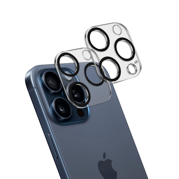 [2-Pack] iPhone 15 Pro Linsskydd I Härdat Glas