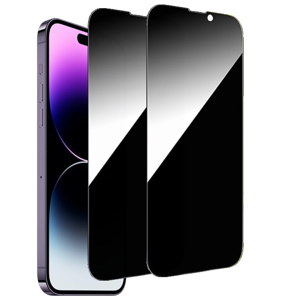 2-Pack iPhone 16 Pro Max Privacy / Sekretessskärmskydd - Härdat Glas, Anti-Spy Privat Skydd