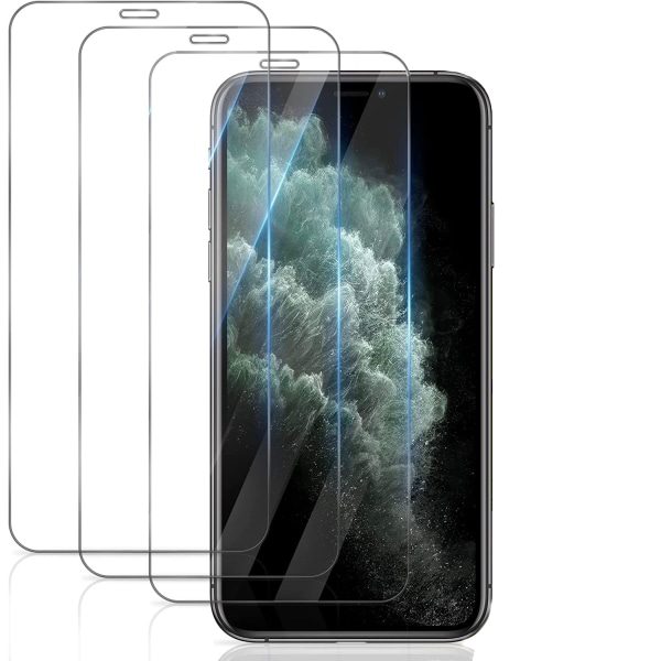 3 kpl Tempered Glass iPhone XR - Näytön suojakalvo Transparent