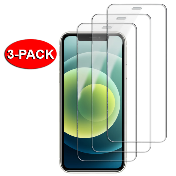 3-Pack - iPhone 11 Pro MAX Härdat Glas Skärmskydd