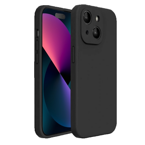 iPhone 13 Mini Skal - Matt Svart med Kameraskydd | Slitstarkt och Stilrent Skydd