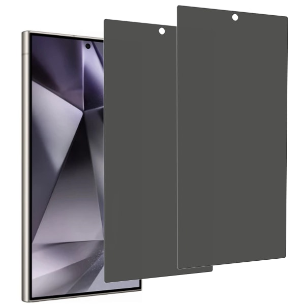 2-Pack Samsung Galaxy S24 Ultra Privacy / Sekretessskärmskydd - Härdat Glas, Anti-Spy Privat Skydd