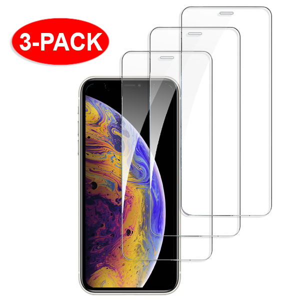 3-Pack - iPhone X / Xs karkaistu lasi näytönsuoja