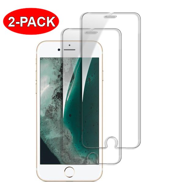 2-Pack - iPhone 6/6s Härdat Glas Skärmskydd