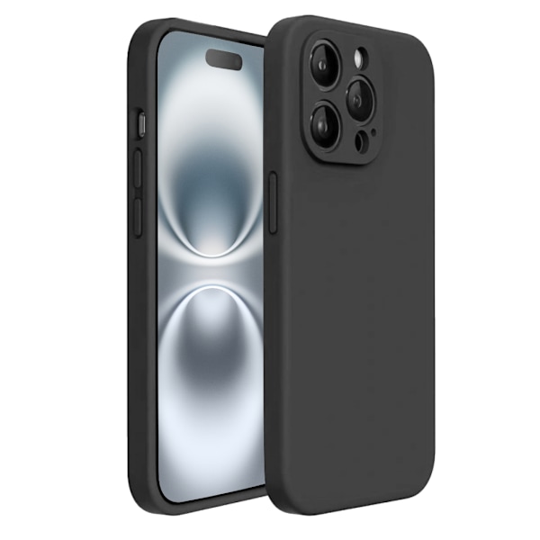 iPhone 16 Pro Max Matt Svart Skal - Med Kameraskydd