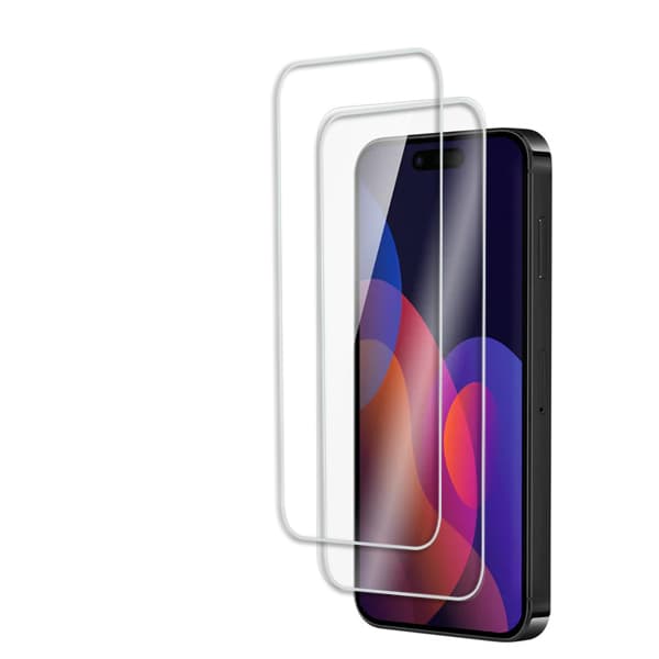2-Pack - iPhone 15 Plus Skärmskydd i Härdat Glas