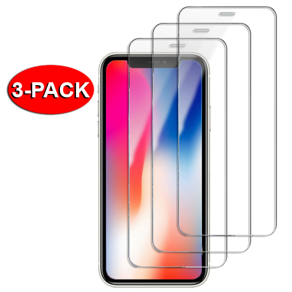 3-Pack - iPhone Xs MAX karkaistu lasi näytönsuoja