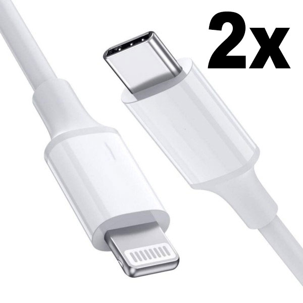2- Pack iPhone-lader USB-C - Kabel / ledning