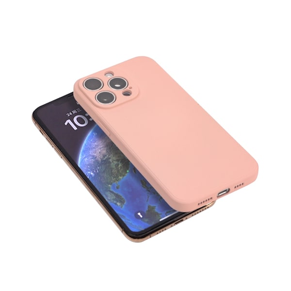 iPhone 15 Plus Matt Rosa Skal - Med Kameraskydd
