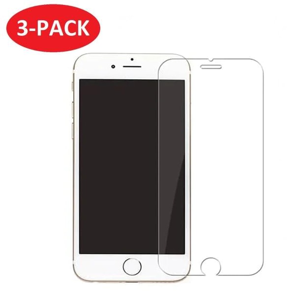 3-Pack - iPhone 7/8/SE (2020/2022) Härdat Glas Skärmskydd