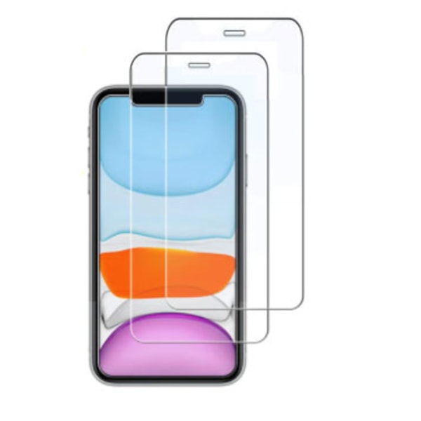 2-Pack - iPhone 11 / XR Härdat Glas Skärmskydd