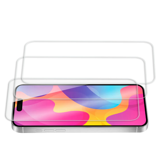 3-Pack - iPhone 15 Pro Max Skärmskydd i Härdat Glas