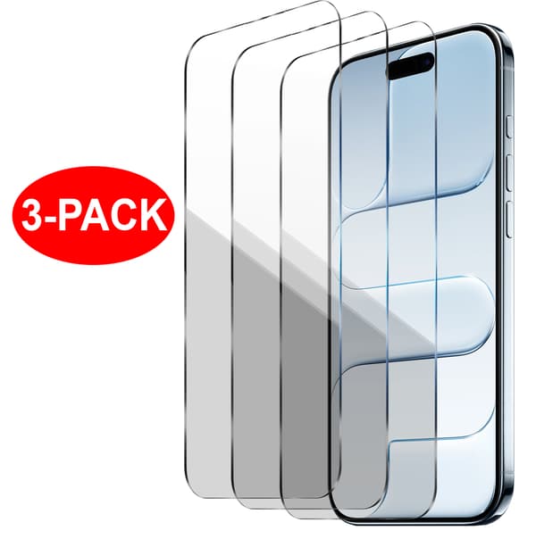 3-Pack - iPhone 17 Pro - Härdat Glas Skärmskydd Transparent