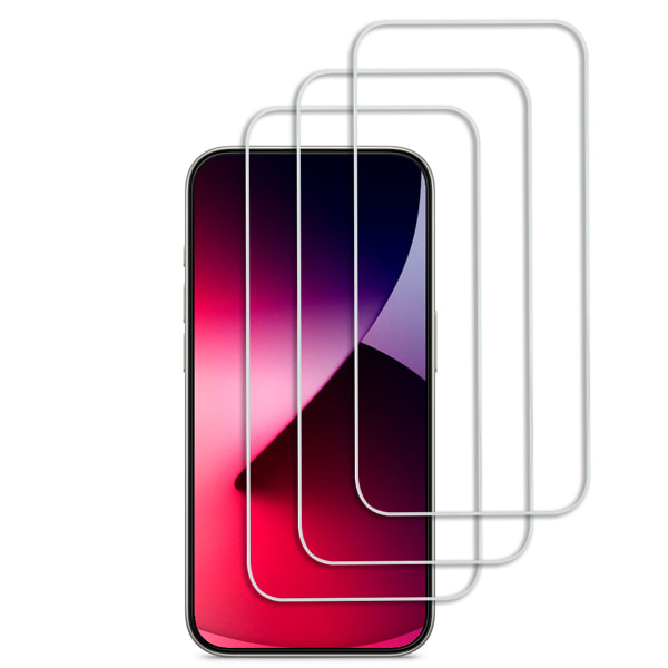 3 kpl Karkaistu lasi iPhone 15 Pro - Näytön suojakalvo Transparent