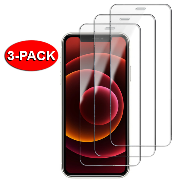 3-Pack - iPhone 11 Pro MAX Skjermbeskytter i herdet glass