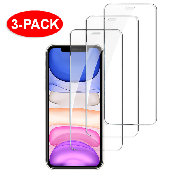 3-Pack - iPhone 11 Pro - Härdat Glas Skärmskydd