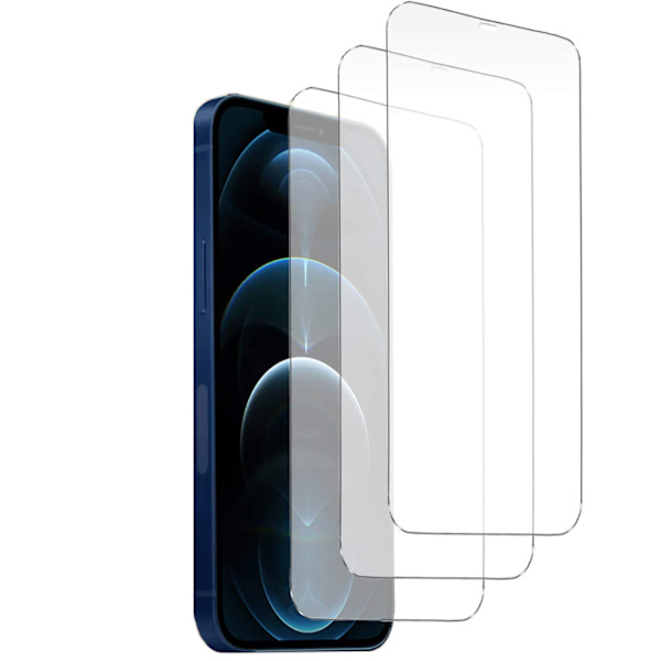 3-Pack - iPhone 12 Pro MAX - Skjermbeskytter i herdet glass