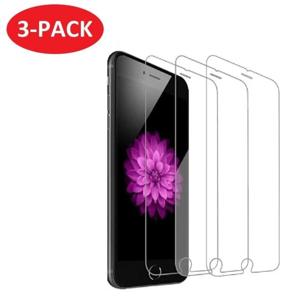 3-Pack - iPhone 6/6s Härdat Glas Skärmskydd