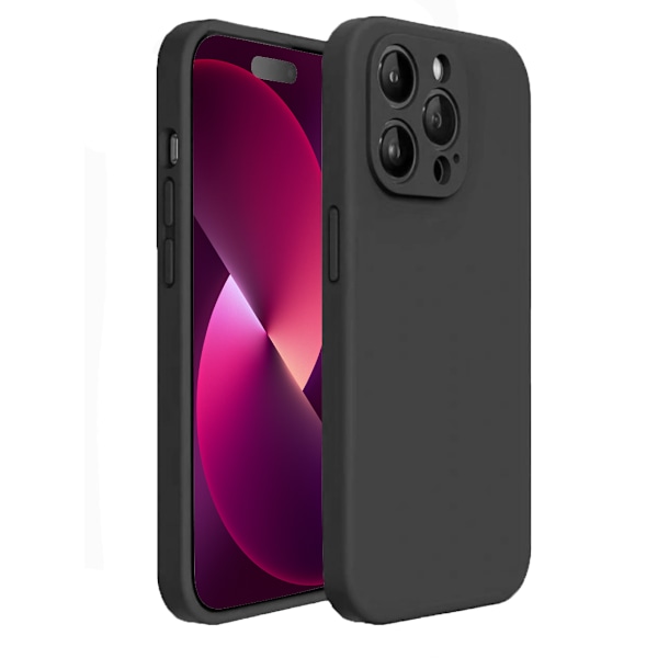 iPhone 13 Pro Skal - Matt Svart med Kameraskydd | Slitstarkt och Stilrent Skydd