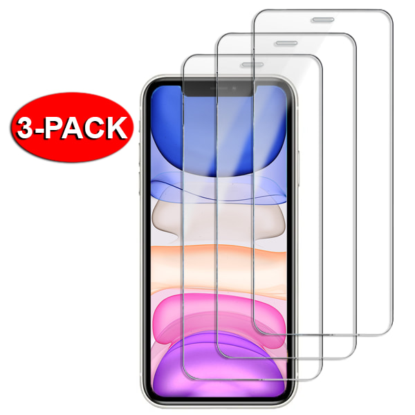 3-Pack - iPhone Xs MAX Skjermbeskytter i herdet glass