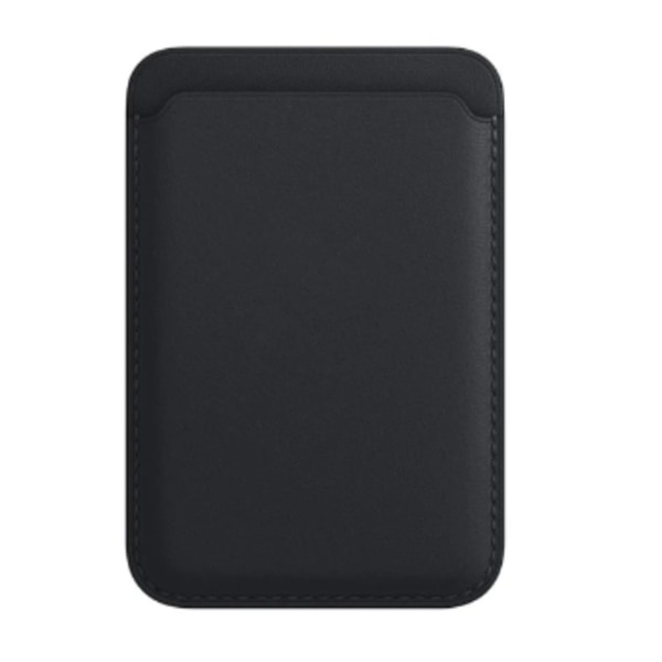 Nahkainen iPhone-lompakko MagSafella - musta