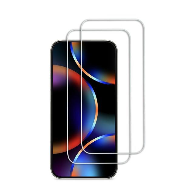 2st Härdat glas iPhone 15 Plus - Skärmskydd Transparent