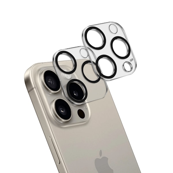 [2-Pack] iPhone 15 Pro Max Linsskydd I Härdat Glas