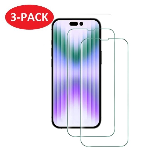 3-PACK - iPhone 14 Skärmskydd i härdat glas