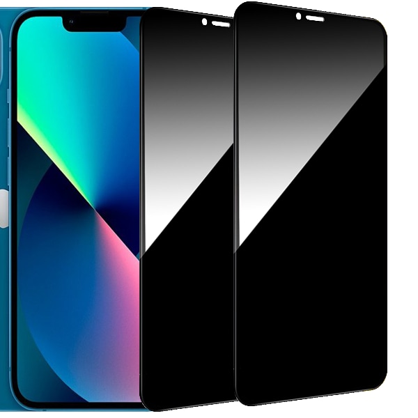 2-Pack iPhone 13 Mini Sekretessskärmskydd - Härdat Glas, Anti-Spy, Privacy Skärmskydd