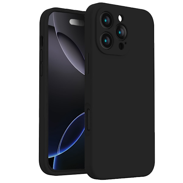 iPhone 16 Pro Max Matt Svart Skal - Med Kameraskydd