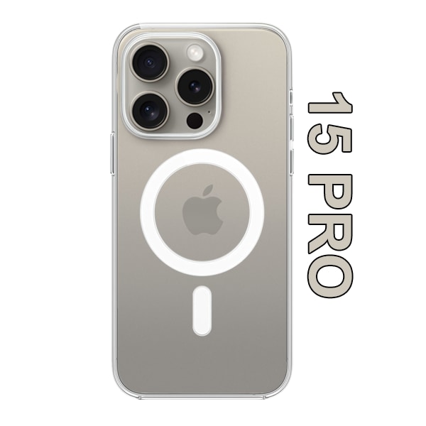MagSafe Cover iPhone 15 Pro Gennemsigtig