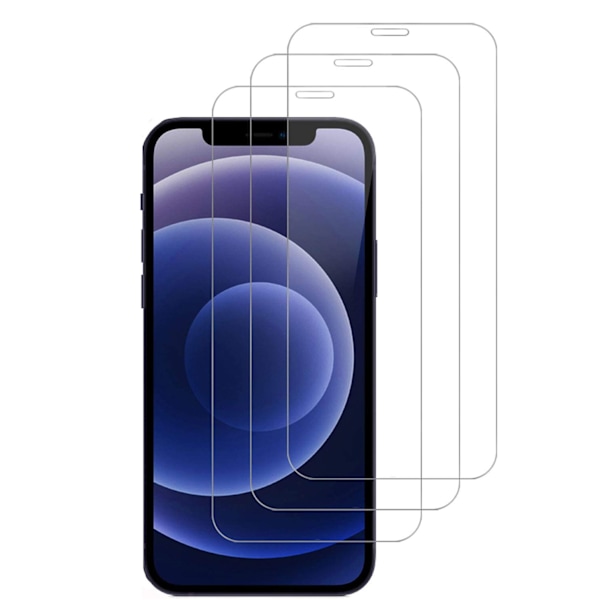3-Pack - iPhone 12/12 Pro - Skærmbeskytter i hærdet glas