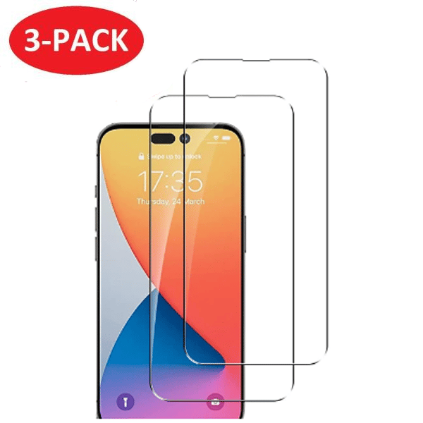 iPhone 14 Pro MAX Skärmskydd i Härdat glas - 3-PACK