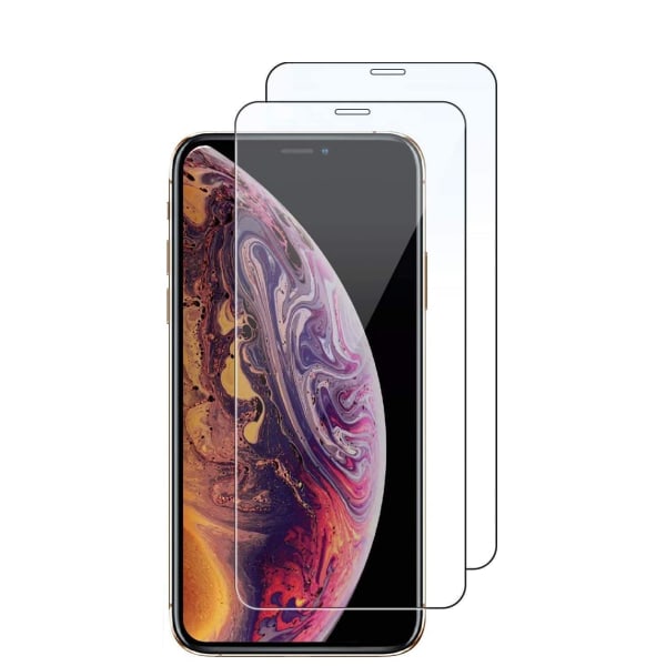 2 kpl Tempered Glass iPhone X/Xs - Näytön suojakalvo Transparent