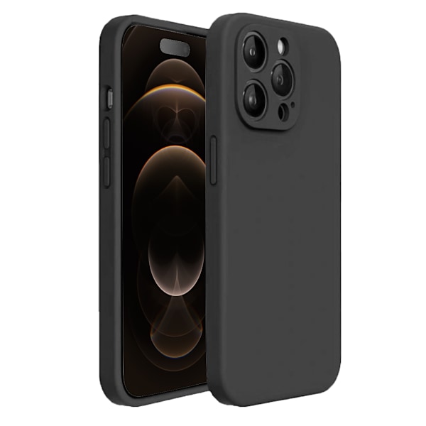 iPhone 12 Pro Max Skal - Matt Svart med Kameraskydd | Slitstarkt och Stilrent Skydd