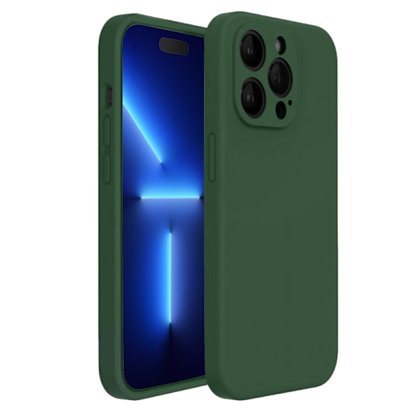 iPhone 13 Pro Max Matt Grönt Skal - Med Kameraskydd