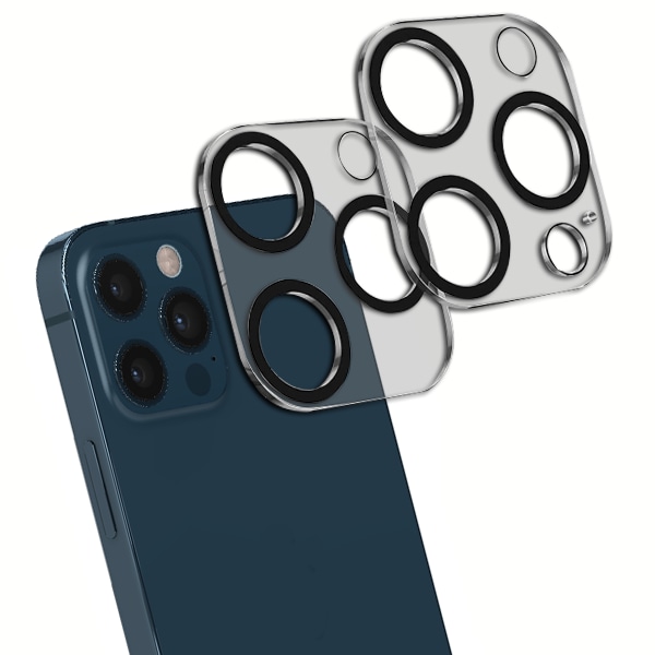 [2-Pack] iPhone 12 Pro Linsskydd av Härdat Glas - Skydd för Kamera, Anti-Reptåligt