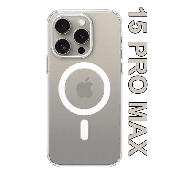 MagSafe Cover iPhone 15 Pro Max Gjennomsiktig