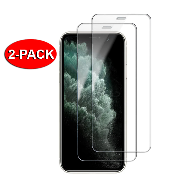 2-Pack - iPhone Xs MAX Extra Stark Härdat Glas Skärmskydd