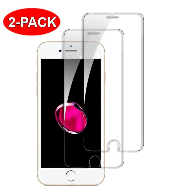 2-Pack - iPhone 6/6s Härdat Glas Skärmskydd