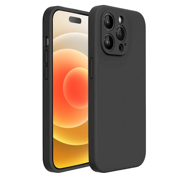 iPhone 12 Pro Max mattamusta suojakuori - kamerasuojauksella