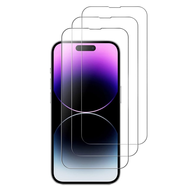 3-PACK - iPhone 14 Pro karkaistu lasi näytönsuoja