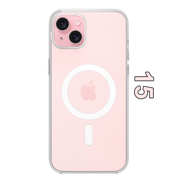 MagSafe Cover iPhone 15 Gjennomsiktig