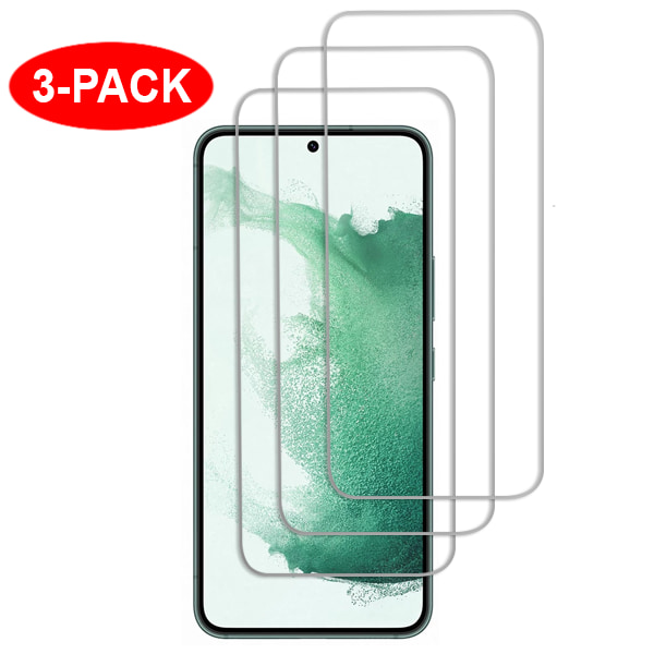 3-Pack Samsung Galaxy S22 Skjermbeskytter i herdet glass 3-Pack