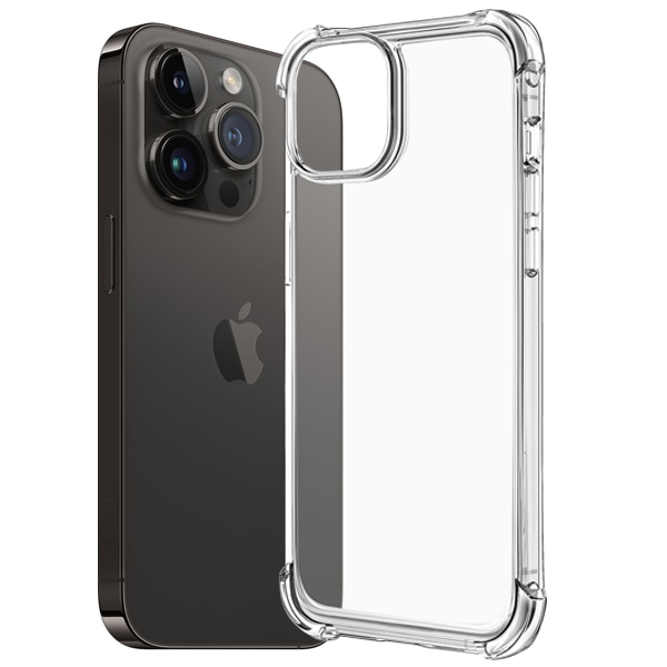 iPhone 14 Pro Max Skal - Extra Stöttåligt och Slitstarkt Transparent