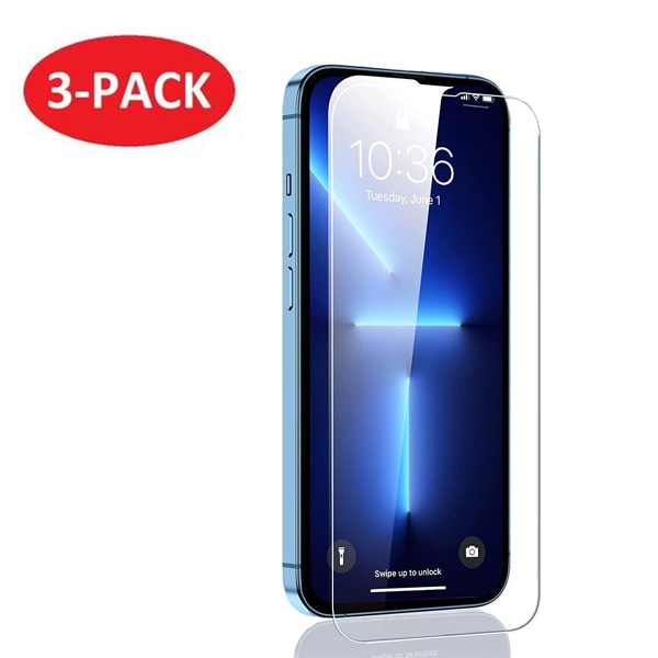 3-PACK - iPhone 14 PLUS Skärmskydd i härdat glas