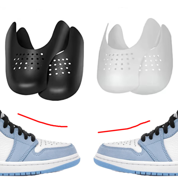 Beskyttelse mod folder - Gangfolder på sneakers - 35-39 - Anti-krøl Vit 40-46