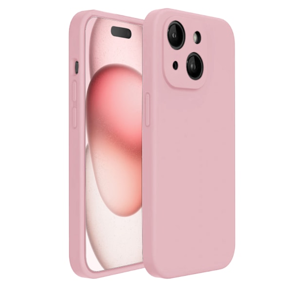 iPhone 15 Plus Matt Rosa Skal - Med Kameraskydd