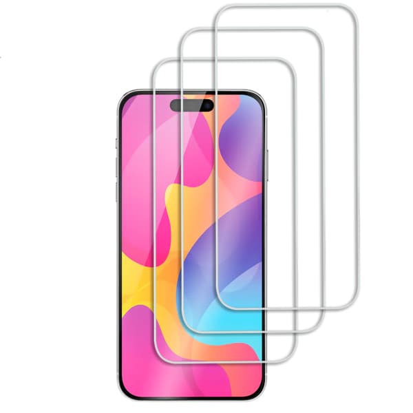 3-Pack - iPhone 15 Plus Skärmskydd i Härdat Glas